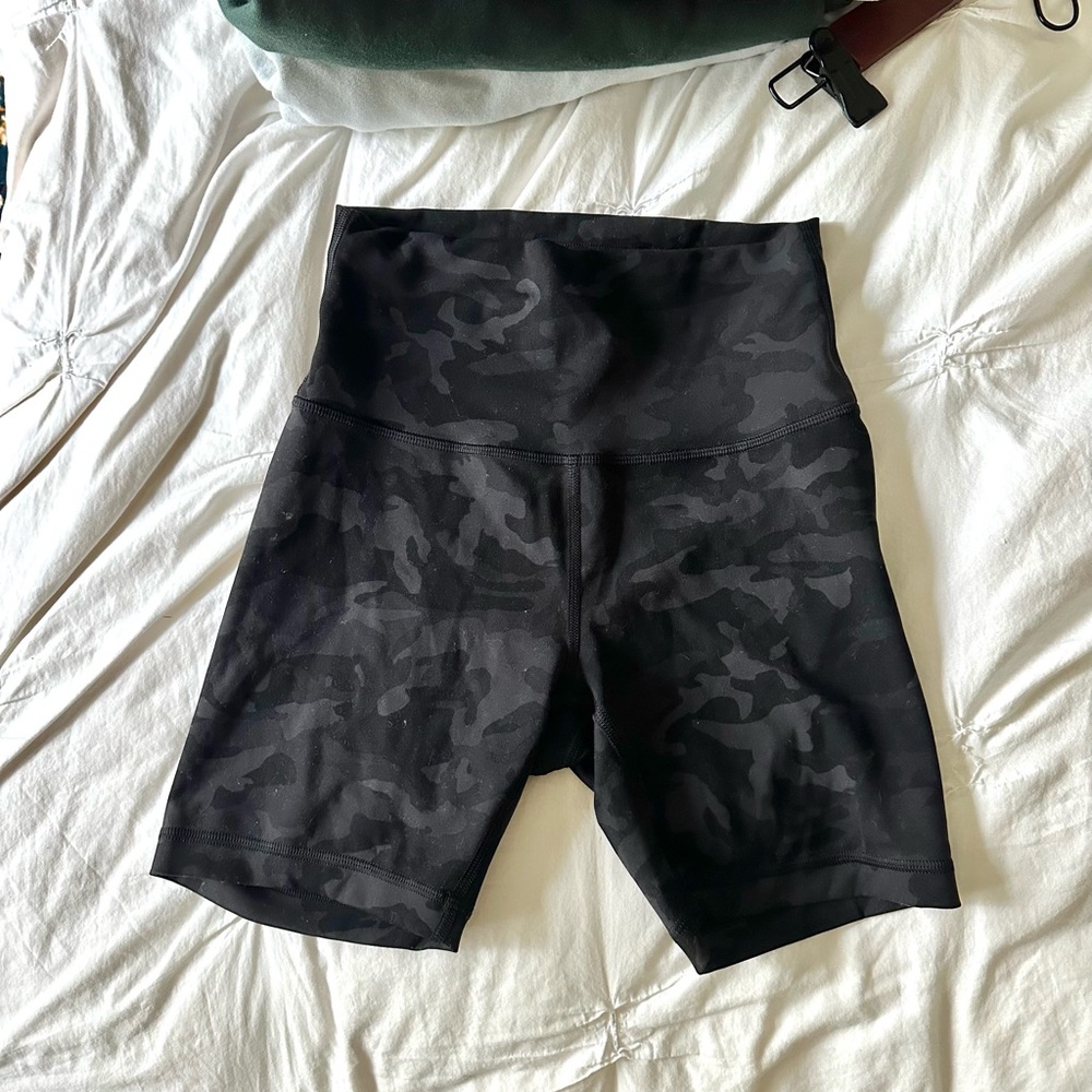 Lululemon Athletica Camo Align Biker Shorts